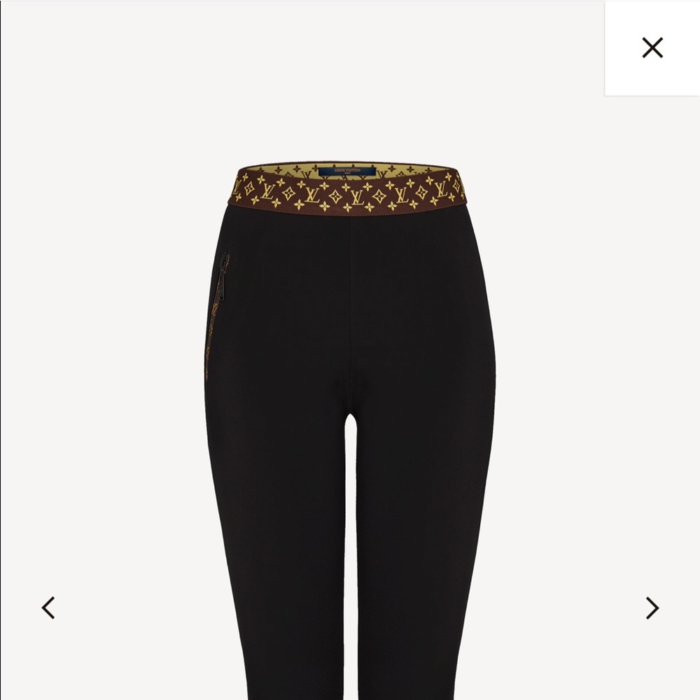 LOUIS VUITTON RED LEGGINGS SIZE 36 - Picture 12 of 12